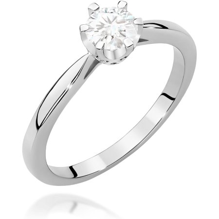 Harf Pierścionek z białego złota z diamentem 0,40 ct, próba 375 B1078-PI-00-DIW-02-OK