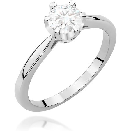 Harf Pierścionek z białego złota próby 375 z diamentem 0,70 ct B1078-PI-00-DIW-06-OK