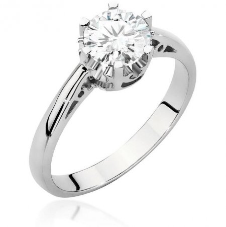 Harf Pierścionek z białego złota z diamentem 1,00 ct, próba 375 B1084-PI-00-DIW-08-OK