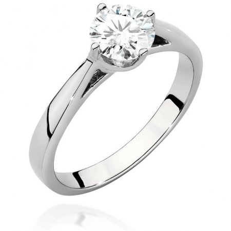 Harf Pierścionek z białego złota próby 375 z diamentem 0,70 ct B1086-PI-00-DIW-06-OK