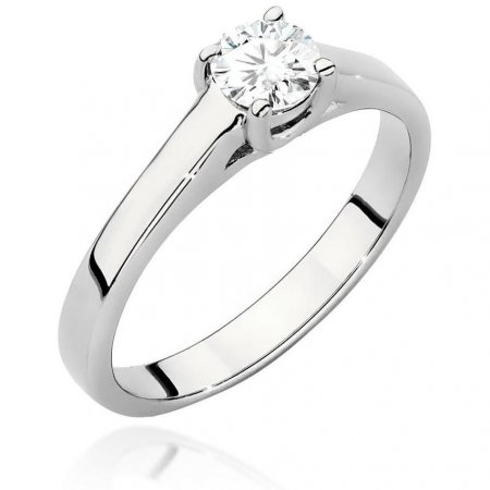 Harf Pierścionek z białego złota z diamentem 0,40 ct, próba 375 B1088-PI-00-DIW-02-OK
