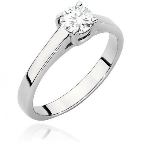 Harf Pierścionek z białego złota z diamentem 0,50 ct, próba 375 B1088-PI-00-DIW-04-OK