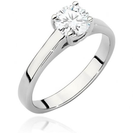 Harf Pierścionek z białego złota z diamentem 0,70 ct, próba 375 B1088-PI-00-DIW-06-OK