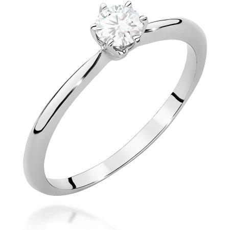 Harf Pierścionek z białego złota z diamentem 0,40 ct, próba 375 B1106-PI-00-DIW-02-OK