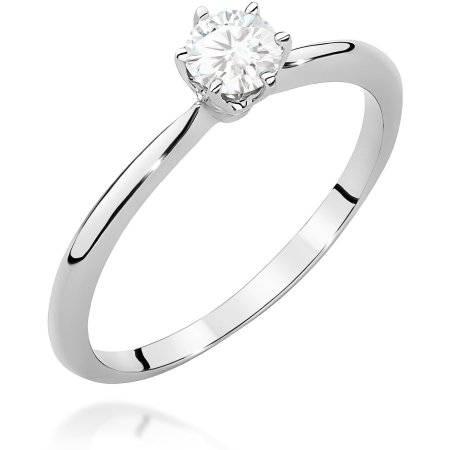 Harf Pierścionek z białego złota z diamentem 0,50 ct, próba 375 B1106-PI-00-DIW-04-OK