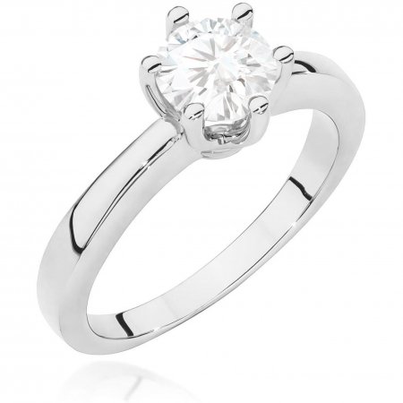 Harf Pierścionek z białego złota próby 375 z diamentem 0,70 ct B1126-PI-00-DIW-06-OK