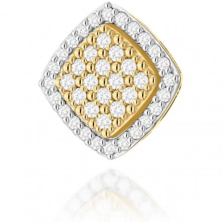 Harf Zawieszka z żółtego złota próby 585 z diamentami B1136-ZA-AUZ-DIW-02-00