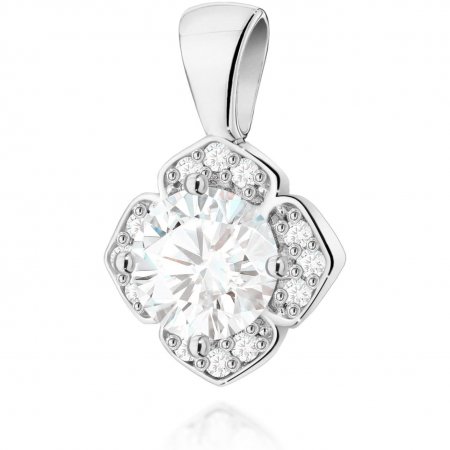 Harf Zawieszka z białego złota z diamentem laboratoryjnym 0,50 ct, próba 585 B1142-ZA-AUB-LDW-02-OK