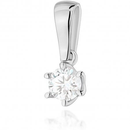 Harf Klasyczna zawieszka z diamentem 0,30 ct z białego złota B1150-ZA-AUB-DIW-02-OK