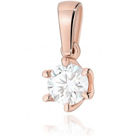 Harf Zawieszka z różowego złota z diamentem 0,50 ct, próba 585 B1150-ZA-AUR-DIW-06-OK