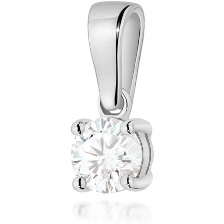 Harf Zawieszka z białego złota z pojedynczym diamentem 0,40 ct B1152-ZA-AUB-DIW-04-OK