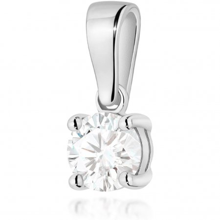 Harf Zawieszka z białego złota z pojedynczym diamentem 0,50 ct B1152-ZA-AUB-DIW-06-OK