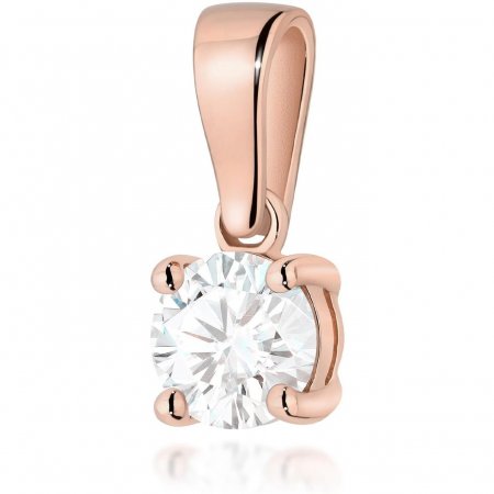 Harf Zawieszka z różowego złota próby 585 z diamentem 0,50 ct B1152-ZA-AUR-DIW-06-OK