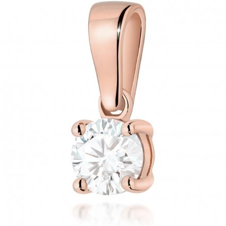 Biżuteria Harf B1152-ZA-AUR-LDW-04-OK Zawieszka z różowego złota z diamentem laboratoryjnym 0,40 ct, próba 585