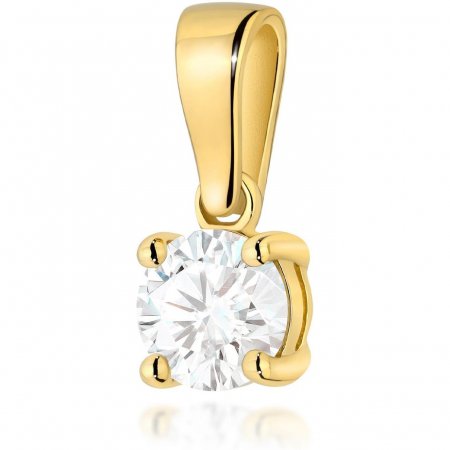 Harf Złota zawieszka z pojedynczym diamentem 0,50 ct B1152-ZA-AUZ-DIW-06-OK