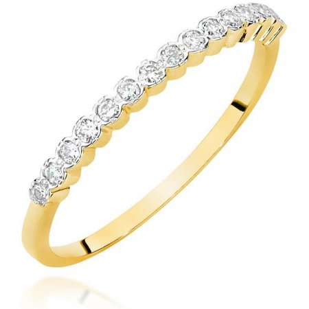 Harf Złoty pierścionek z diamentami, próba 375 B1270-PI-00-DIW-02-00