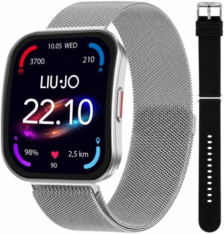 LIU JO Smartwatch Voice Curved Mesh zestaw z Paskiem SWLJ217