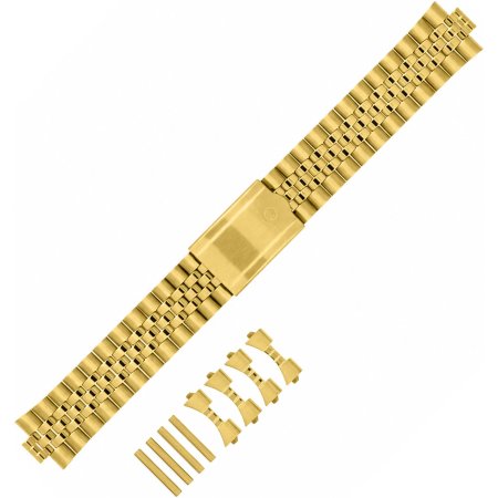 Bransoleta do zegarka Rochet 2365784A Block band Polished satin ASTERN 18/20mm IPC Gold