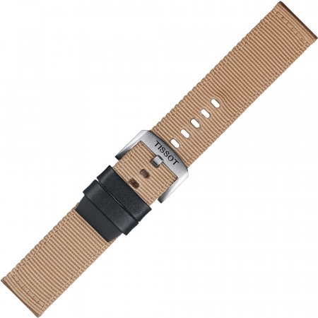 Tissot Materiałowy beżowy pasek Tissot 22 mm T852.046.752