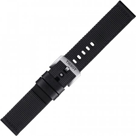 Tissot Materiałowy czarny pasek Tissot 22 mm T852.046.769
