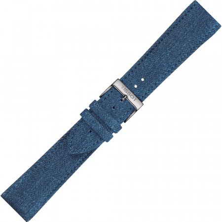 Tissot Materiałowy niebieski pasek Tissot 22 mm T852.046.781