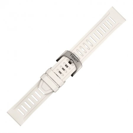 Pasek do zegarka Tissot T852.049.245 Biały Silikonowy (21 mm)