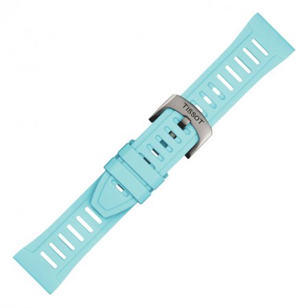 Pasek do zegarka Tissot T852.049.329 Niebieski Silikonowy (21 mm)