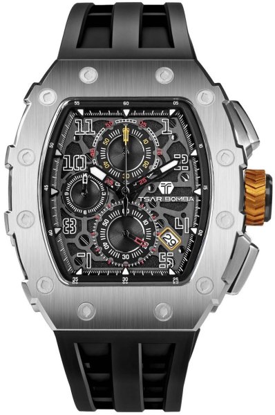 Tsar Bomba Elemental Calendar Silver Black TB8204Q-31