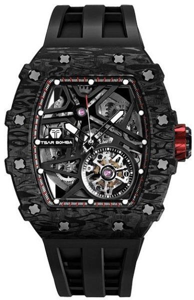Tsar Bomba Elemental Carbon Fiber Automatic Black TB8209CF-31