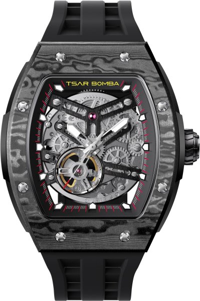 Tsar Bomba Elemental Carbon Fiber Automatic Black TB8228CF-01