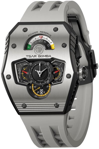 Zegarek Tsar Bomba TB8229C-01 Reactor Parallax Ceramic Grey