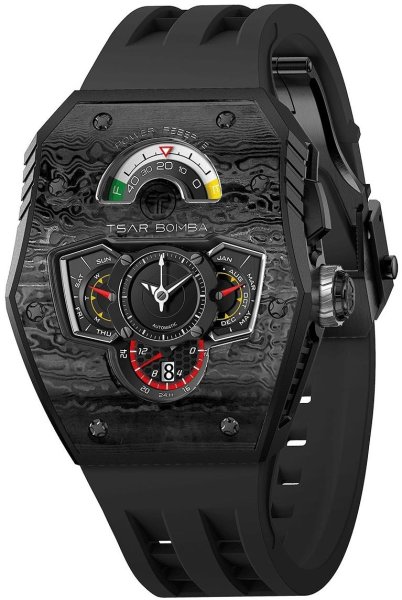 Zegarek Tsar Bomba TB8229CF-01 Reactor Parallax Ceramic Carbon Black