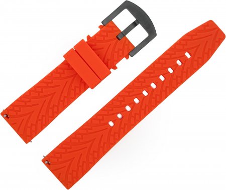 Pasek do zegarka Vostok Europe Pasek Expedition - Silikon (D499) pomarańczowy szara kl. 