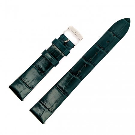 Pasek do zegarka Aviator Pasek Ladies Moonflight Skóra (V.1.33.0) 16 mm - Zielony błyszcząca kl Aviator