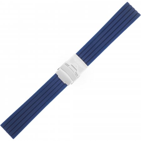 Pasek do zegarka Vostok Europe Pasek Silikon VE - 20 mm niebieski 