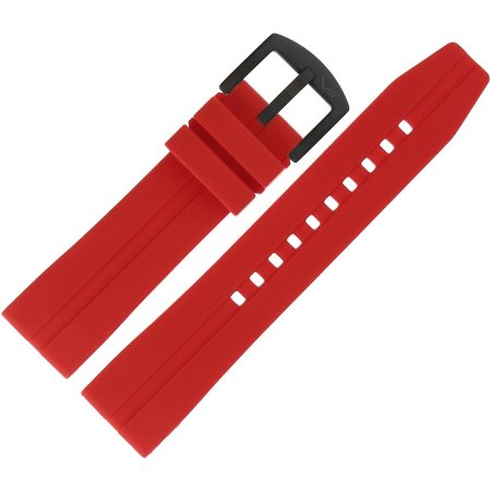Pasek do zegarka Vostok Europe Pasek Space Race - Silikon (C794) czerwony czarna kl. 