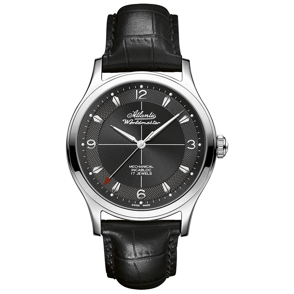 Opis zegarka Atlantic 53654.41.65S Worldmaster The Original Mechanical Incabloc