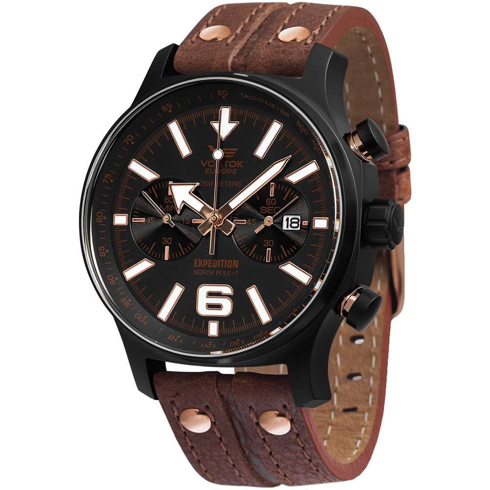 Opis zegarka Vostok Europe 6S21-5953230 Expedition North Pole 1 Chrono 47mm