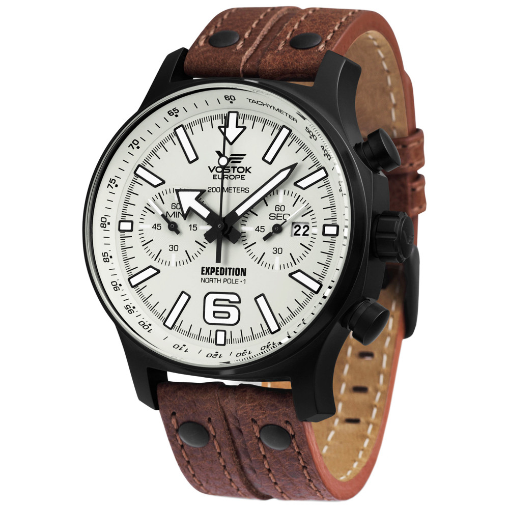 Opis zegarka Vostok Europe 6S21-5954200 Expedition North Pole 1 Chrono 47mm