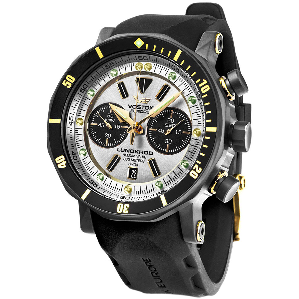 Opis zegarka Vostok Europe 6S21-620E277 Lunokhod-2 Chrono
