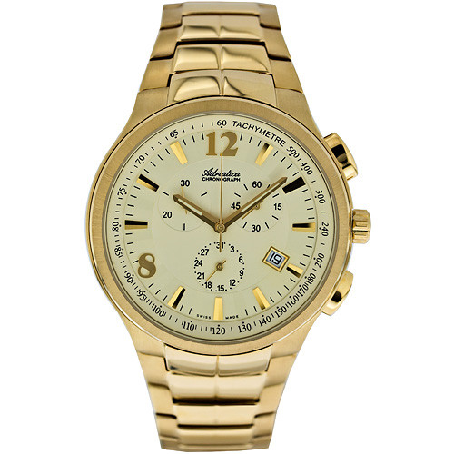 Szwajcarski chronograf w złotej odsłonie
