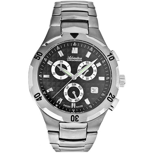Tytanowy chronograf o sportowym charakterze