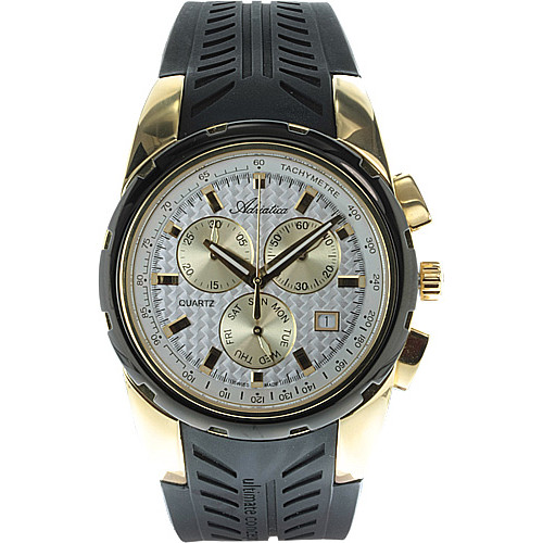 Szwajcarski chronograf w dwubarwnej kopercie