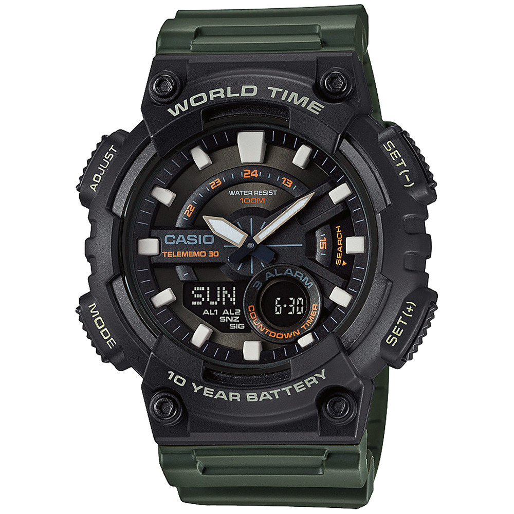 Opis zegarka Casio AEQ-110W-3AVEF