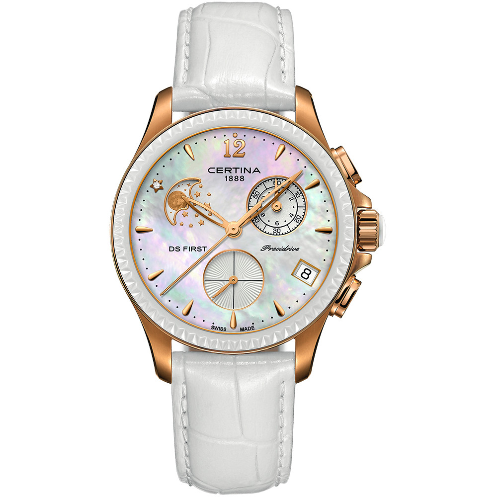 Opis zegarka Certina C030.250.36.106.00 DS First Lady Chronograph Moon Phase