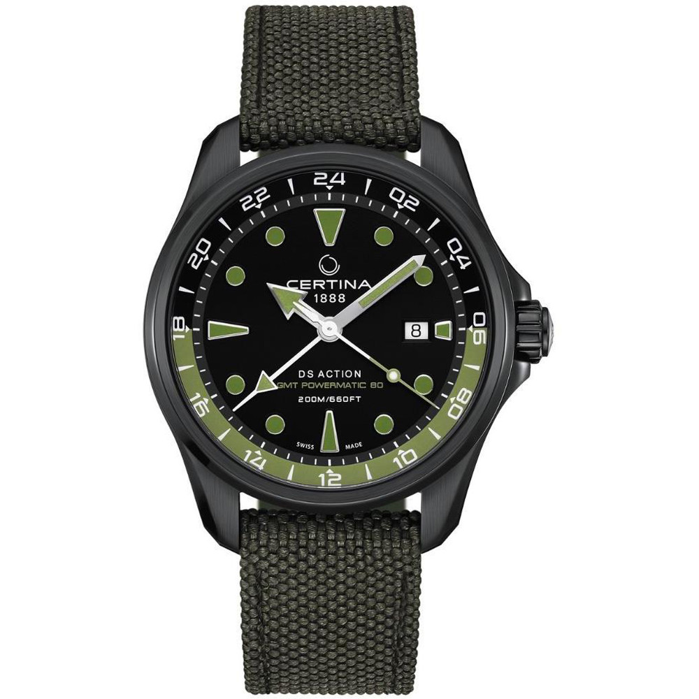 Opis zegarka Certina C032.429.38.051.00 DS Action GMT Powermatic 80 44mm