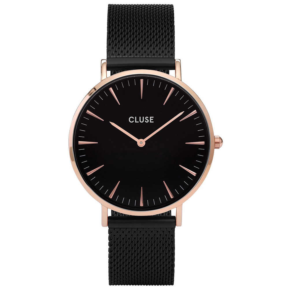 Opis zegarka Cluse CL18034 Mesh Rose Gold Black/Black