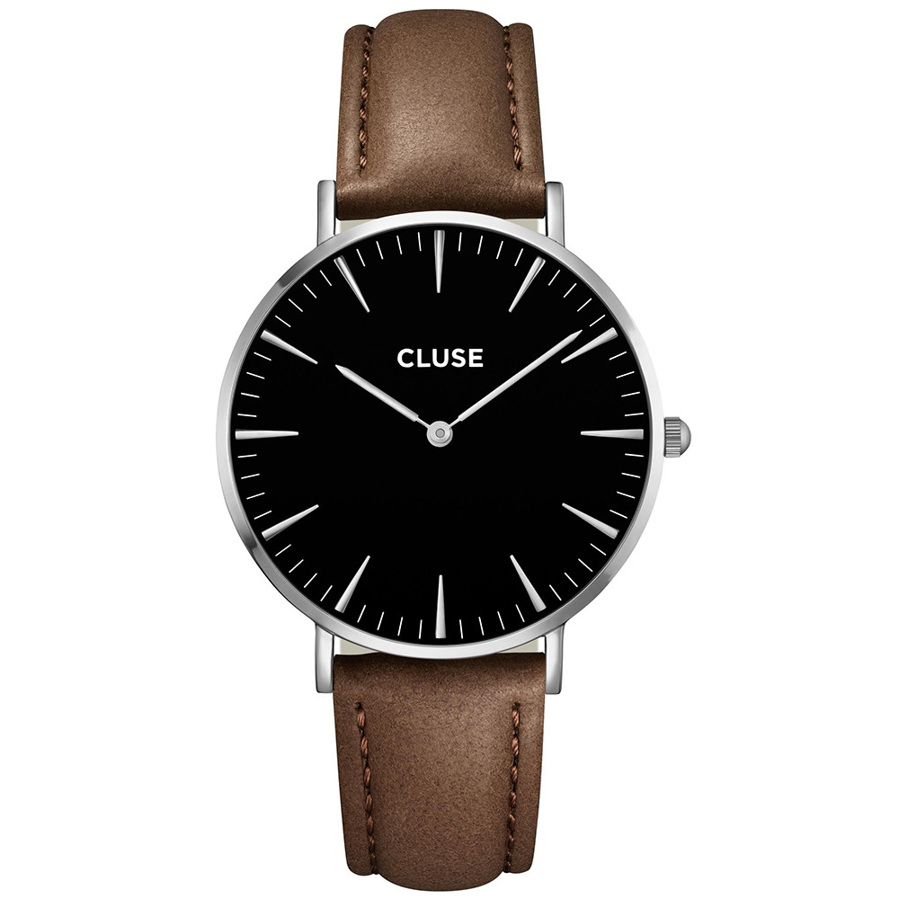 Opis zegarka Cluse CL18203 Silver Black/Brown