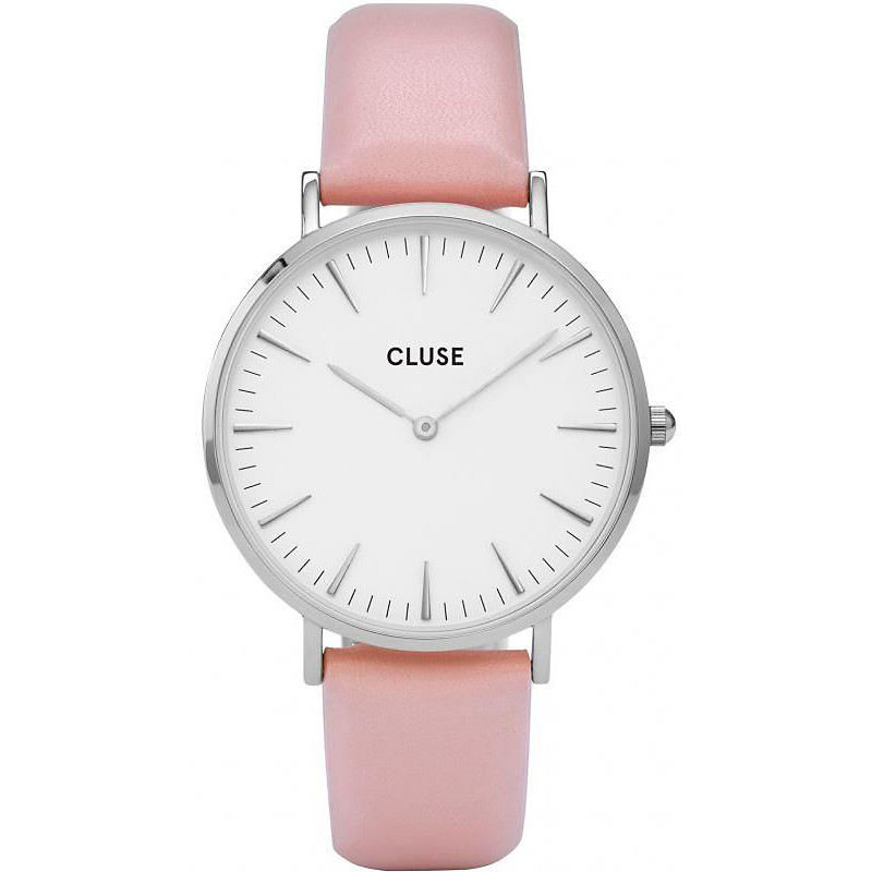 Opis zegarka Cluse CL18214 White Dial Ladies Pink Leather