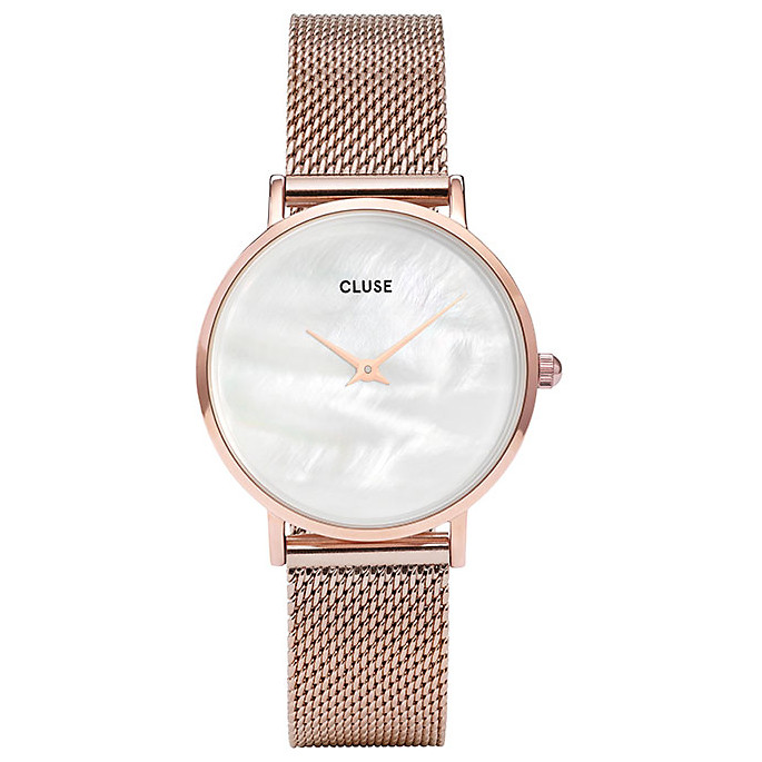 Opis zegarka Cluse CL30047 Mesh Rose Gold/White Pearl